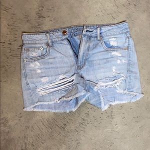 Ripped Jean shorts